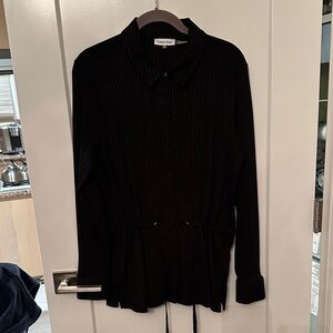 Calvin Klein Women's Black Button Down Shirt